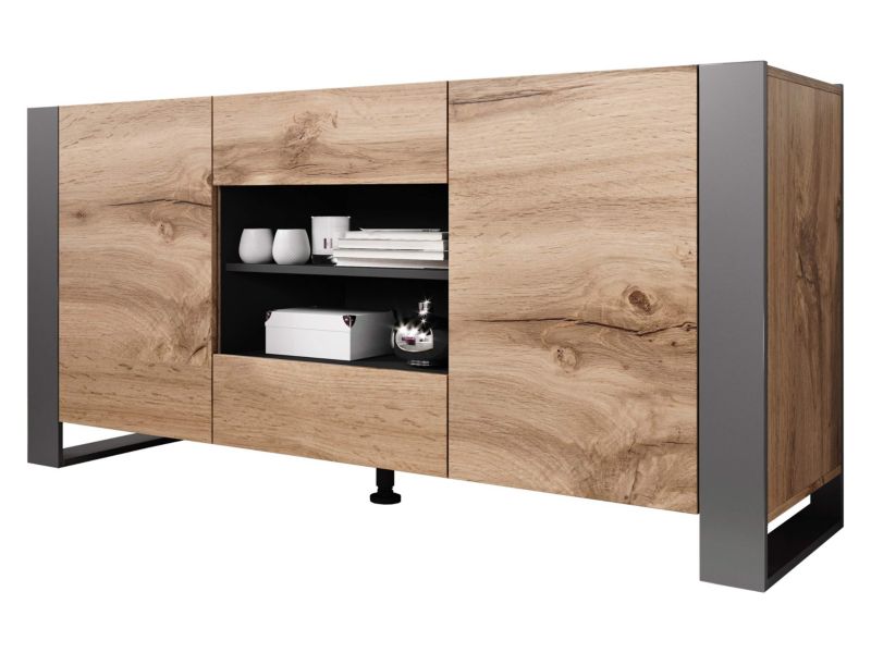 Komoda MIRJAN 24 Wood wotan/antracyt 1 szt.
