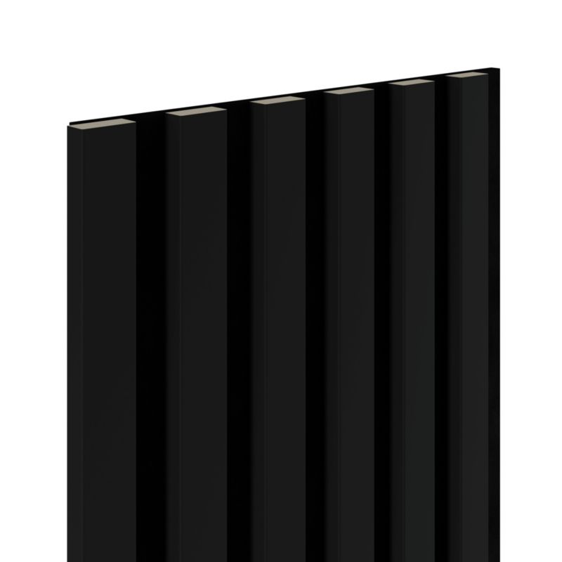 Lamel ścienny na czarnym filcu 6L Marbet Design WOODLINE 270x30 cm Czarny mat 1 szt.