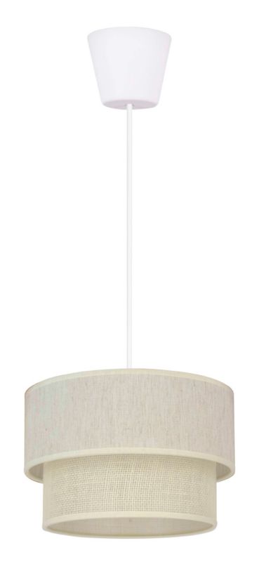 Lampa wisząca Duolla Boho XS 1 x E27 biała/juta