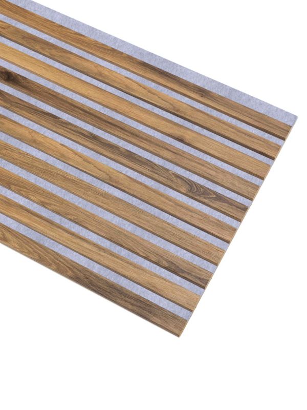 Lamele Ścienne na Szarym Filcu SunWood 275x46cm Panele Dekoracyjne Dąb Valencia 1 szt.
