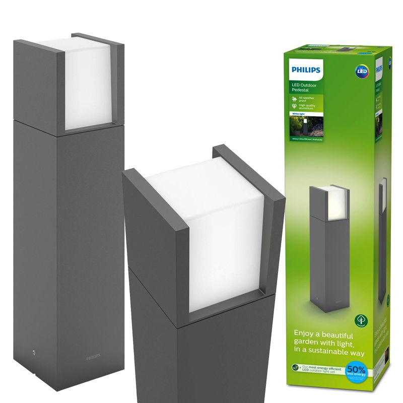 Lampa Ogrodowa Arbour Ultra Efficient Philips Zewnętrzna Słupek 40cm LED 4W 800lm 3000K IP44 1 szt.