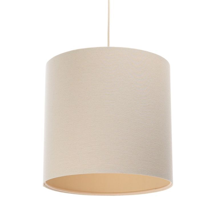 Lampa Bps Koncept wisząca BOHO LEN TUBA 40 kremowa 1 szt