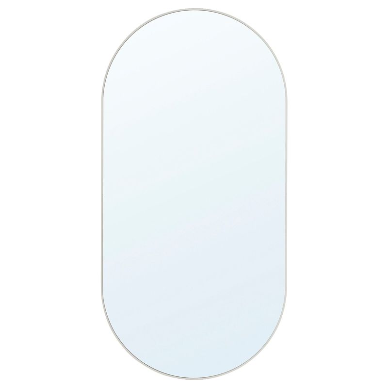 Lustro owalne Cordia Plus Oval Line w białej ramie 100x50cm 1szt.
