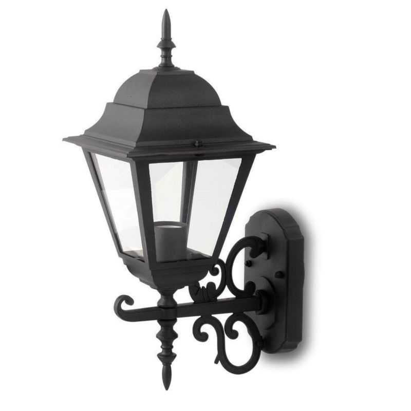 Kinkiet ścienny zewnętrzny V-TAC czarny 1 x E27 x 60W IP44 wym: 44,5 x 24,5 x 18,5 cm - 1 szt.