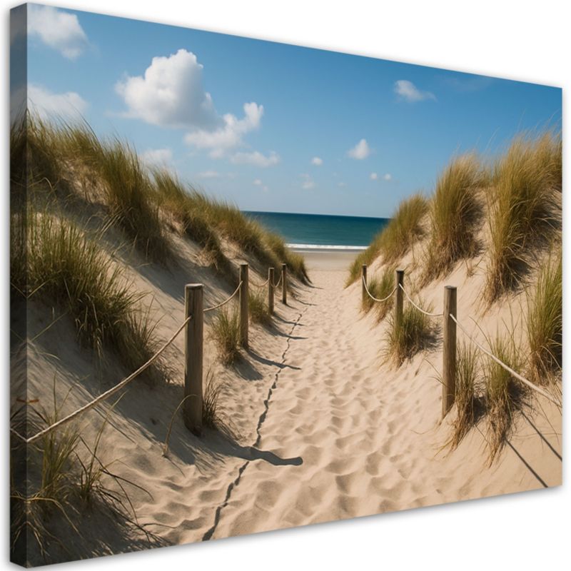 Obraz do salonu sypialni kuchni Feeby Ścieżka na plażę Shabby Chic 90x60cm 1szt