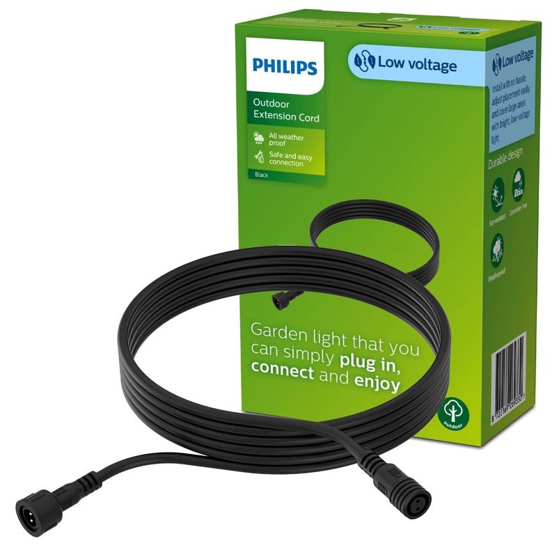 Przedłużacz Philips Gardenlink Przewód 5m do Lamp Zewnętrznych Czarny 1 szt.