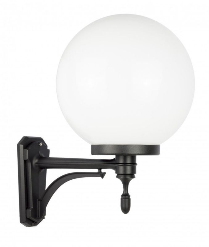 Kinkiet ścienny zewnętrzny SU-MA Kule czarny 1 x E27 x IP43 wym: 52 x 30 x 45 cm - 1 szt.