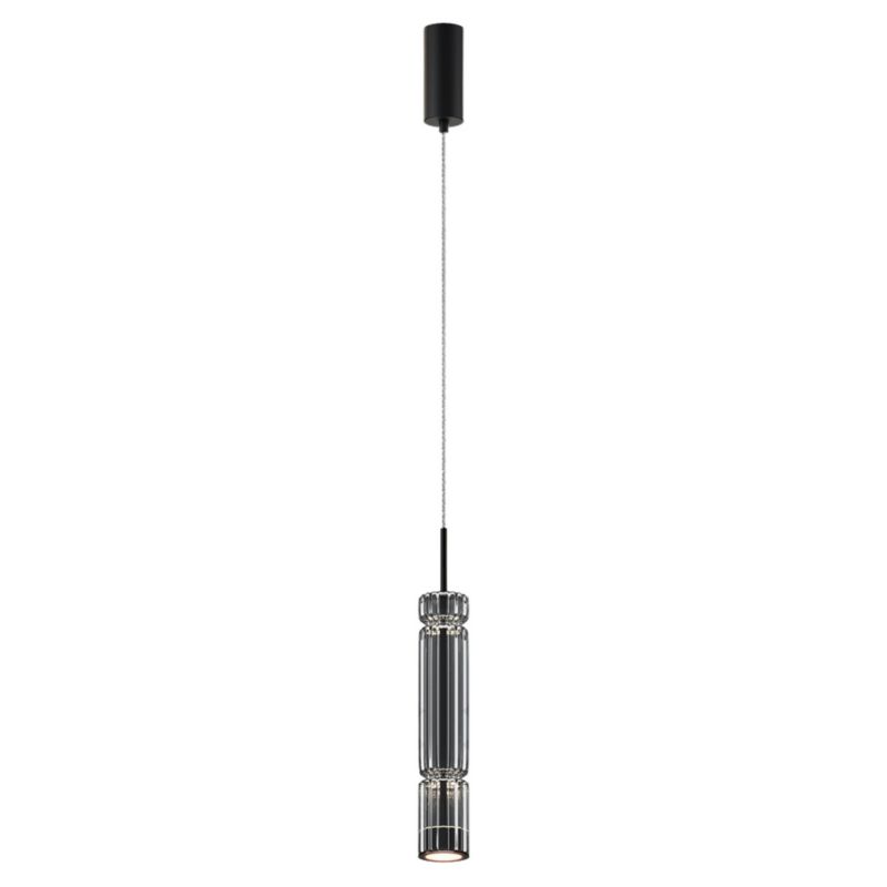 Lampa wisząca Maytoni Ordo 2362 czarna tuba wbudowany LED 12W 1 szt.
