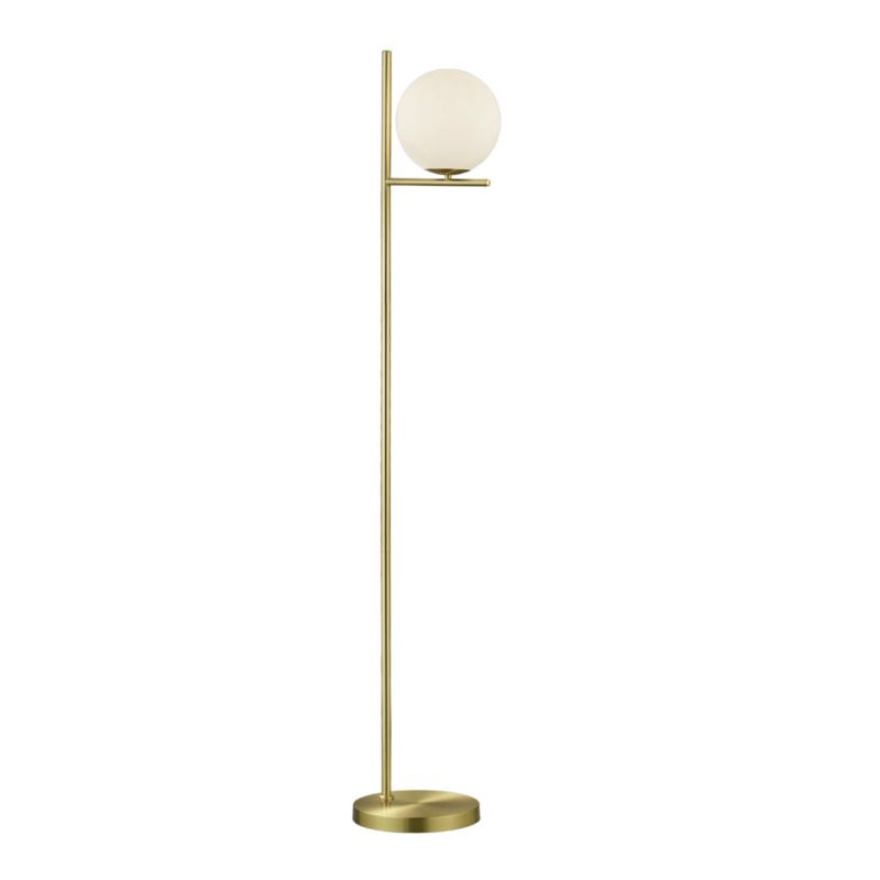 Lampa podłogowa stojąca Trio Pure złoto-biała 1 x E14 x 28W wym: 150 x 25 x 25 cm - 1 szt.
