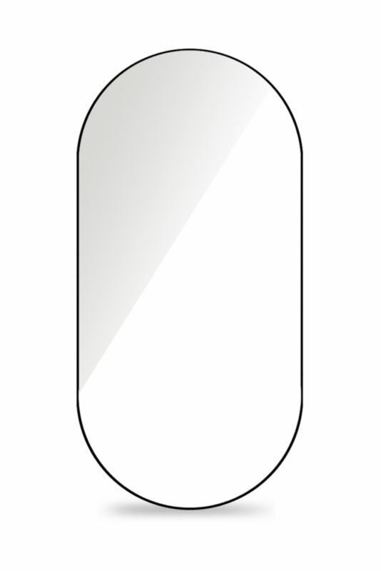 Lustro owalne Cordia Plus Oval Line w czarnej ramie 100x50cm 1szt.