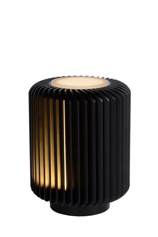 Lampa stołowa Lucide Turbin czarna LED 5W 3000K 400lm IP20 wym: 13.7 x 10.6 x 10.6 cm aluminium - 1 szt.