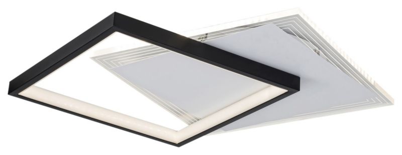 Lampa sufitowa wisząca Rabalux Malcolm 3661 czarno-biała nowoczesna wbudowany LED 35W 1 szt.