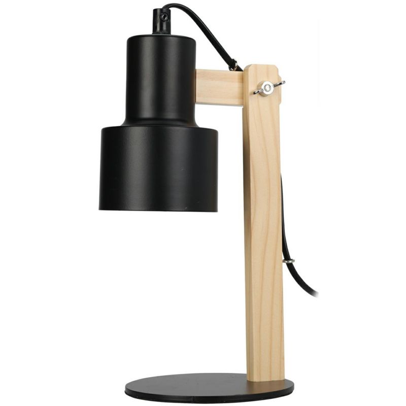 Lampa stołowa H&S Decoration z regulowanym kloszem czarna 1 szt.