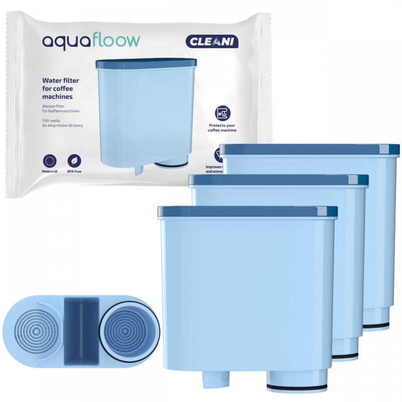 Filtr wody do ekspresu, Aquafloow, węglowy, zamiennik do Saeco Philips, 3szt