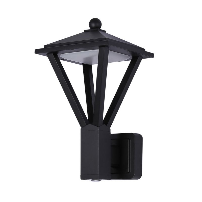 Kinkiet ścienny zewnętrzny Italux Bons czarny piaskowany LED 15W 3000K 590lm IP54 wym: 37,5 x 21,5 x 20 cm aluminium - 1 szt.
