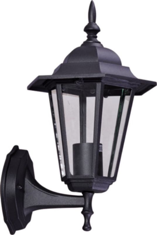 Kinkiet ścienny zewnętrzny Kaja Standard czarny 1 x E27 x 60W IP44 wym: 37 x 20 x 23 cm - 1 szt.