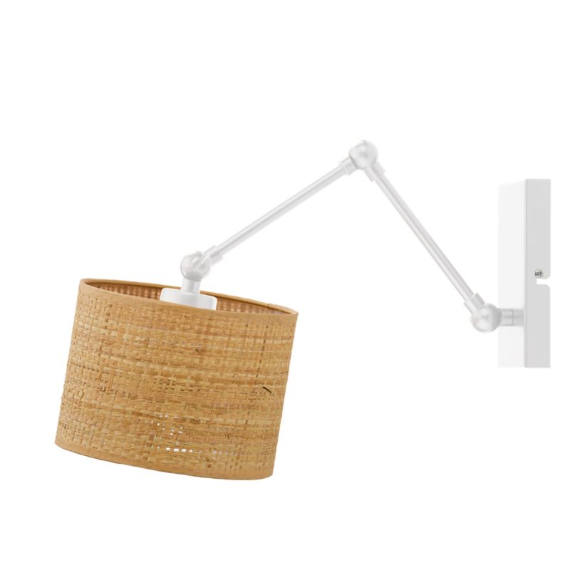Kinkiet Volta Light Factory Soul Biały/Rattan Abażur 1xE27 1szt.