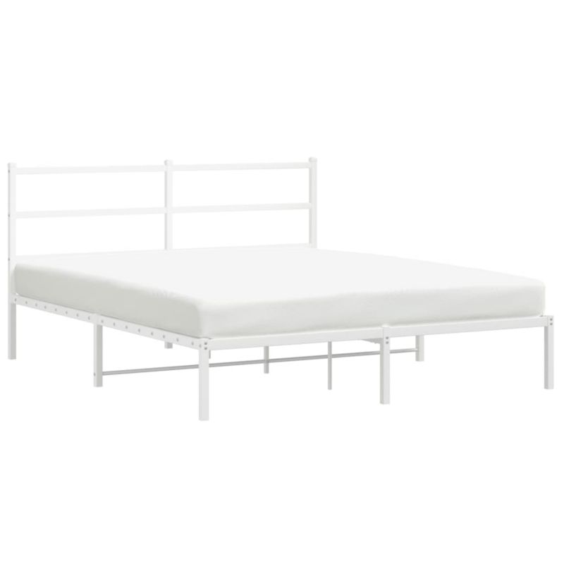 Rama łóżka WaszeMeble 150x200 cm Biały metal WM-355416 1 szt.
