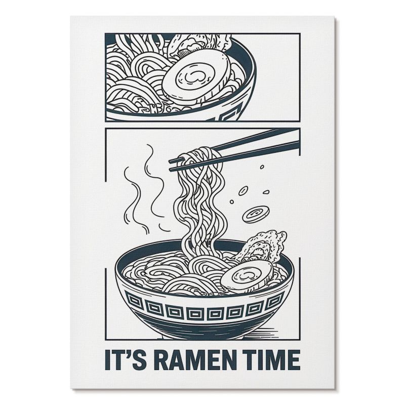 Obraz Plakat Canvas Tulup 42x59,4 cm (A2) Ramen komiks Do kuchni, salonu, biura 1 szt.