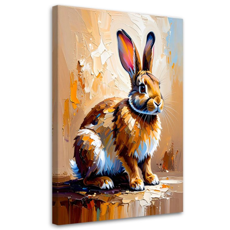 Obraz do salonu kuchni pokoju Feeby Królik jak malowany 80x120cm 1szt