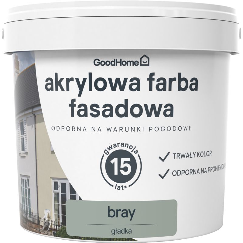 Farba elewacyjna GoodHome akrylowa bray 5 l