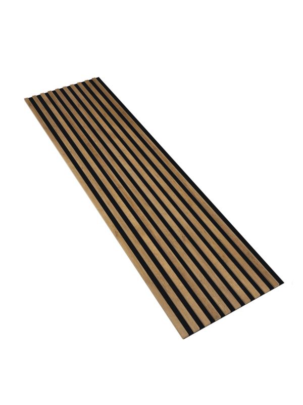 Lamele na Czarnej Płycie Ścienne SunWood 275x58cm Panel Dekoracyjny Dąb Riviera 1 szt.