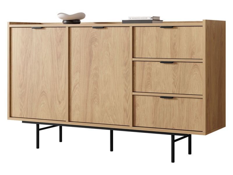 Komoda MIRJAN 24 Edison 2D3S dąb hikora 1 szt.