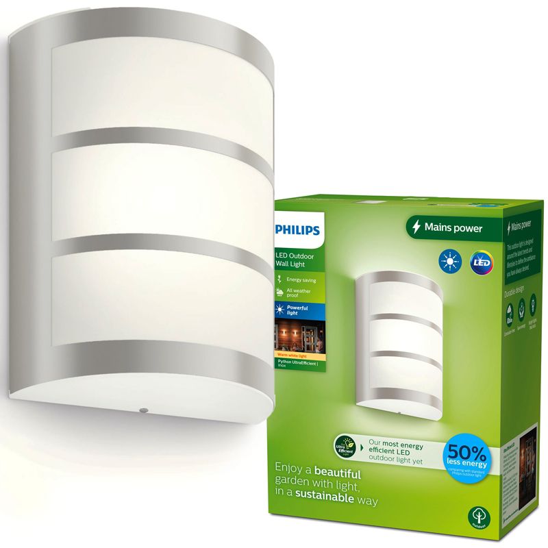 Kinkiet Ogrodowy Philips Python Ultra Efficient Lampa Elewacyjna LED 3.8W 800lm 2700K 1 szt.