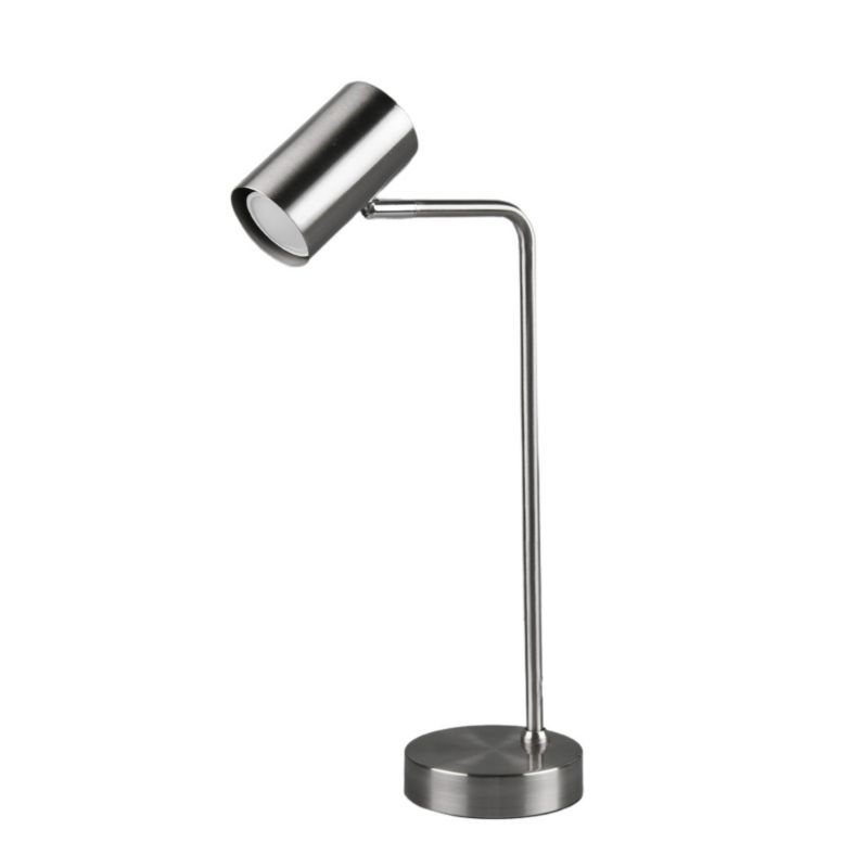 Lampa biurkowa Trio Marley srebrna 1 x GU10 x 5W IP20 wym: 45 x 12 x 12 cm metal - 1 szt.