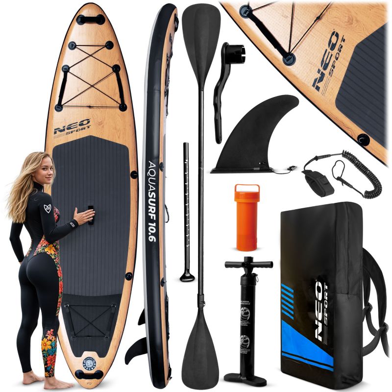 Deska SUP do pływania pompowana Paddle Aquasurf 320cm Neo-Sport 1szt.