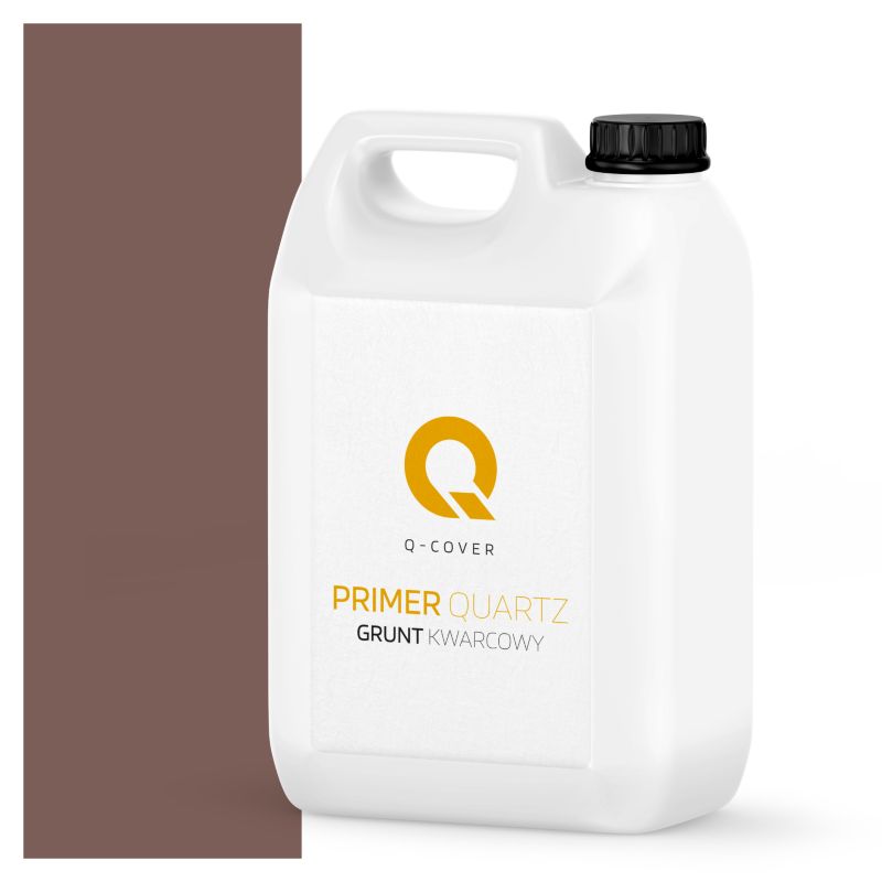 Grunt Kwarcowy pod Tynk Mozaikowy Q-Cover Brązowy ciemny M81 3KG