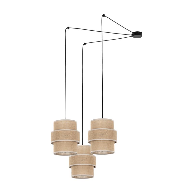 Lampa wisząca TK-Lighting Calisto Juta pająk 3x E27 - 1szt.