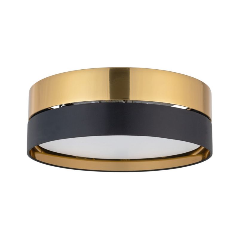 Plafon sufitowy lampa TK-Lighting Hilton biało-czarno-złoty 3 x E27 x 15W IP20 wym: 16,5 x 45 x 45 cm - 1 szt.