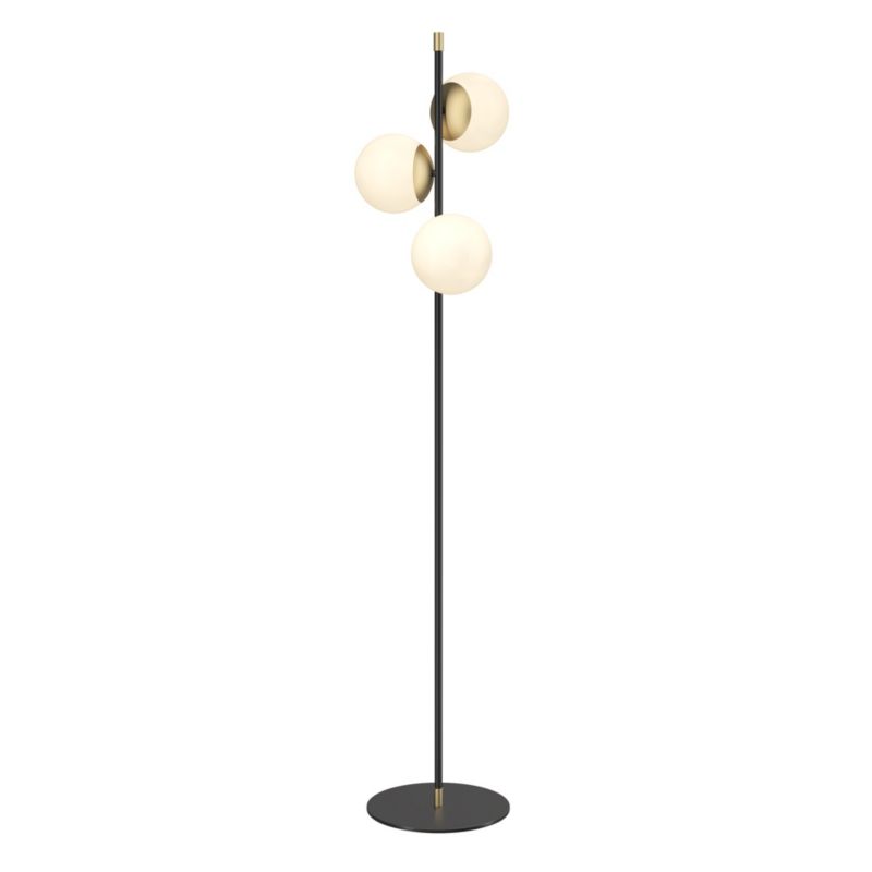 Lampa podłogowa stojąca Maytoni Nostalgia czarno-złota-biała 3 x E14 x 40W wym: 150 x 37,7 x 37,7 cm - 1 szt.