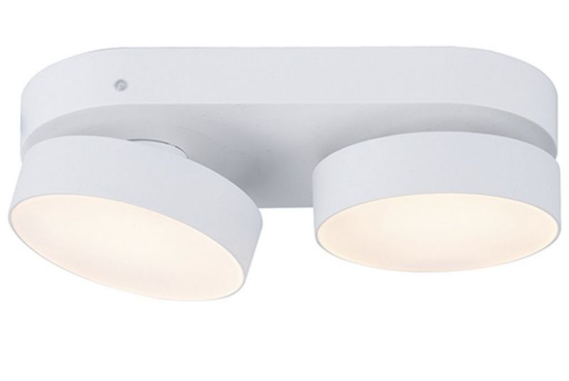 Lampa sufitowa Lutec Stanos biała LED 13.6W 2700-6500K 800lm IP20 - 1 szt.