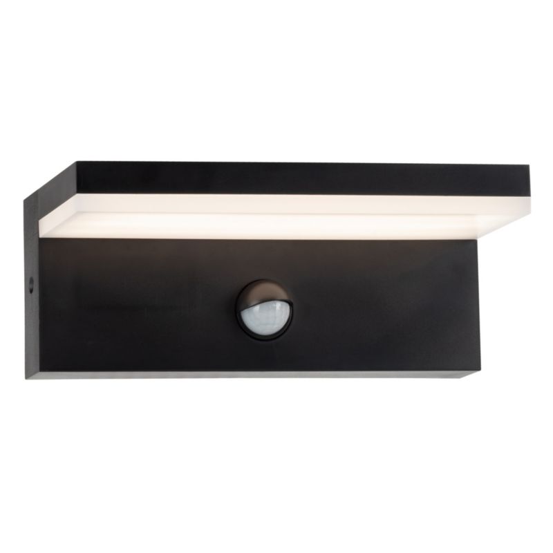 Kinkiet zewnętrzny z czujnikiem Polux Tesa czarny LED 10W 4000K 1100lm IP54 wym: 8,2 x 21 x 9 cm tworzywo sztuczne - 1 szt.