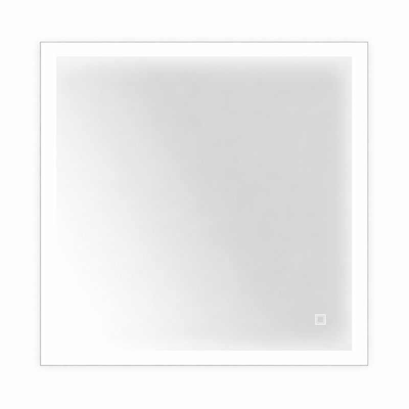 Lustro podświetlane Cordia Plus Classic Line LED w czarnej ramie 65x60cm z włącznikiem dotykowym i matą grzewczą 1szt.