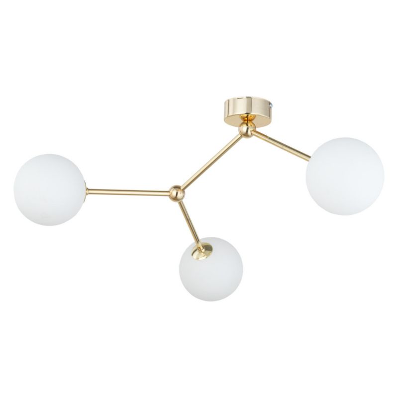 Lampa sufitowa wisząca TK-Lighting Fairy złoto-biała wym: 30 x 48 x 63 cm 3xG9 x 1 szt.