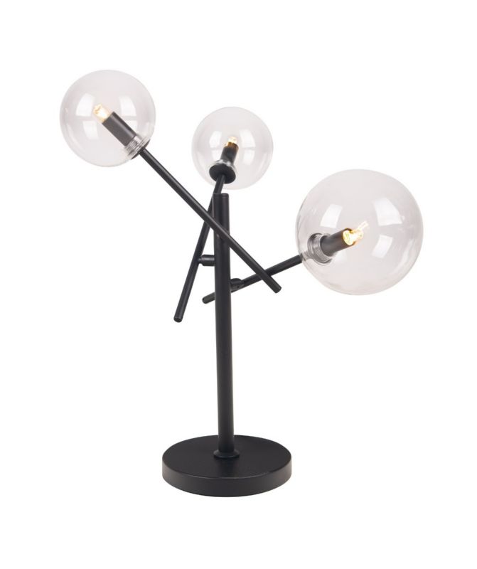Lampa stołowa szklane przezroczyste kule Maxlight LOLLIPOP czarna 3xG9x15W IP20 wym:57x40x34cm - 1 szt.