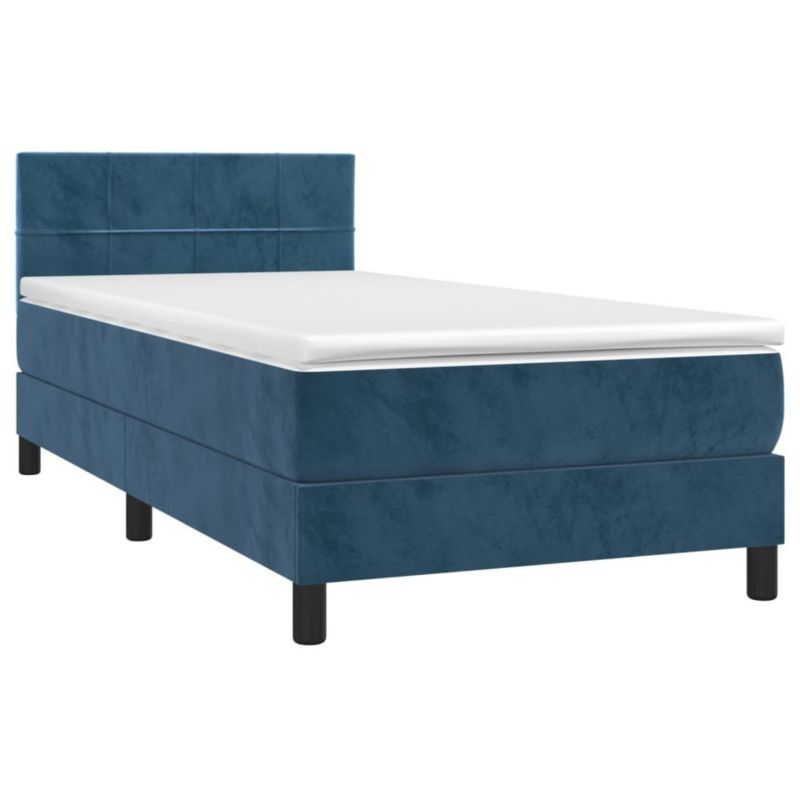 Łóżko kontynentalne WaszeMeble 90x190 cm niebieski WM-3134379 1 szt.