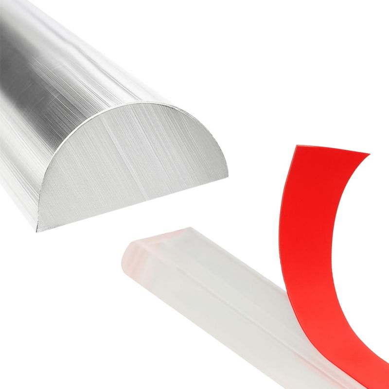Próg prysznicowy akrylowy Estiva półokrągły 10x5 mm 100 cm transparentny samoprzylepny 1 szt.