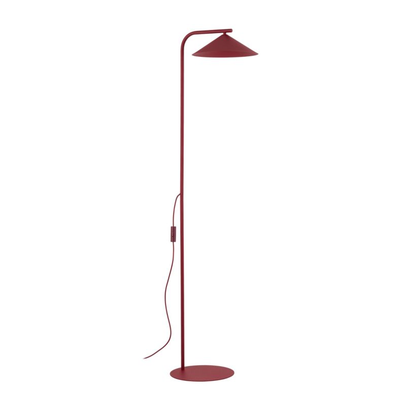 Lampa stojąca Tk Lighting Lume bordowa stożek Burgund Podłogowa 1Xgx53 - 1szt.