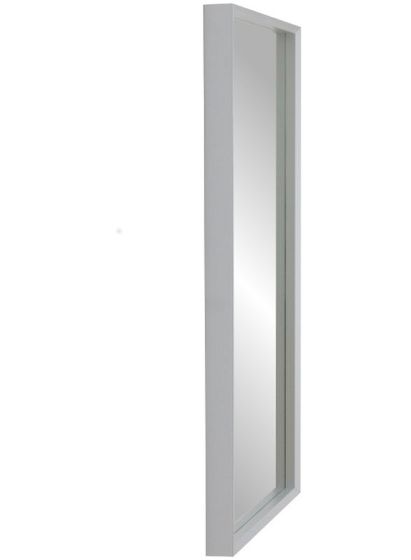 Lustro wiszące Profilmat 140x60 w ramie wąskiej kasetonowej kolor srebrny, aluminium z efektem głębi 1szt.