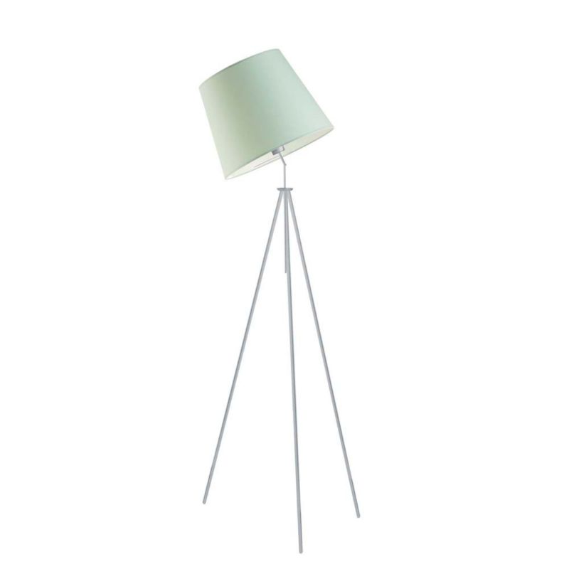 Lampa stojąca Volta Light Factory podłogowa przegubowa regulowana trójnóg z abażurem miętowy stożek DECO 1szt.