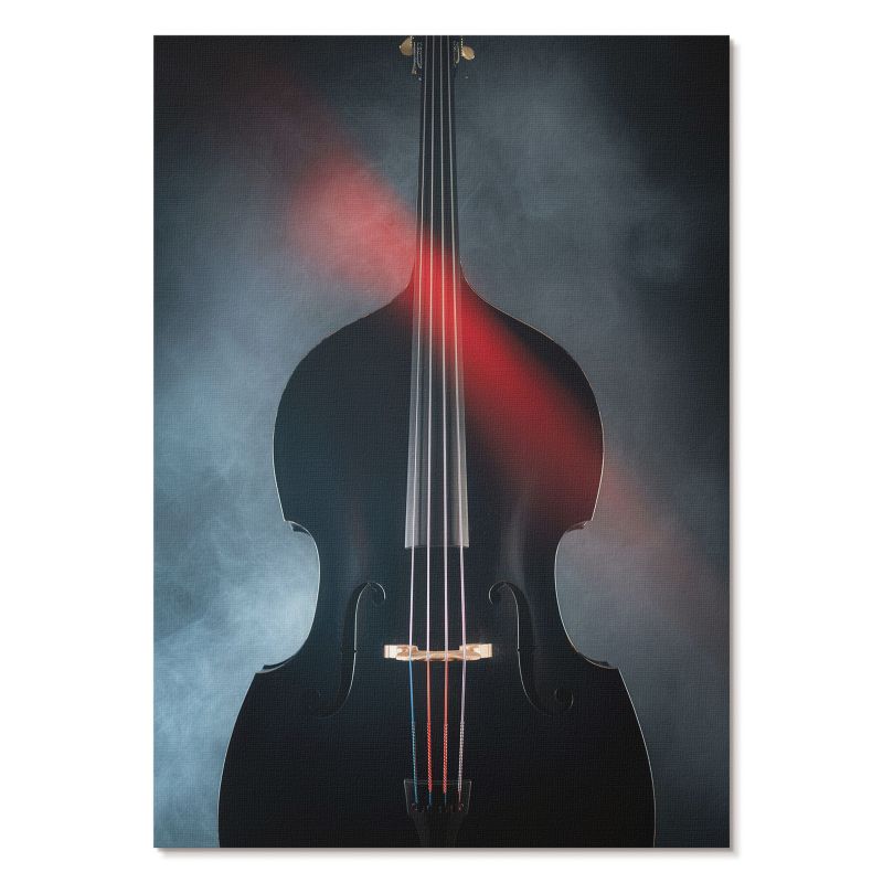 Obraz Plakat Canvas Tulup 21x29,7 cm (A4) Czarne skrzypce Do salonu, biura, sypialni 1 szt.