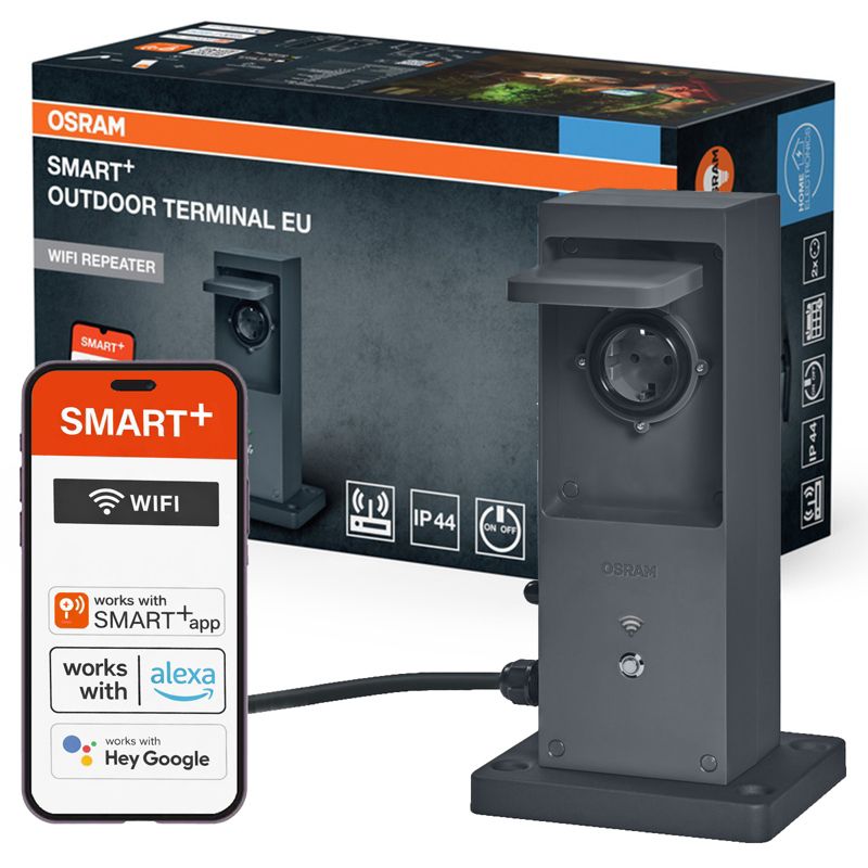 Słupek Zasilający Osram Wzmacniacz Sygnału Zewnętrzny Smart WiFi 1 szt.