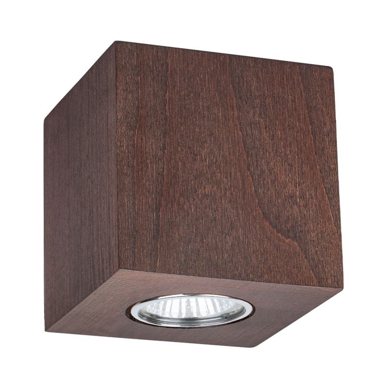 Drewniana Lampa Sufitowa SPOT Light 1xGU10 Max.6W Drewno Bukowe Orzechowe FSC, Polski Producent, 1 szt.