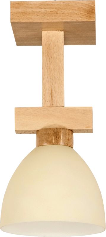 Lampa sufitowa EDYLIT retro drewniana naturalna 1xE27 ADELA NATURAL II 12-055 1 szt.