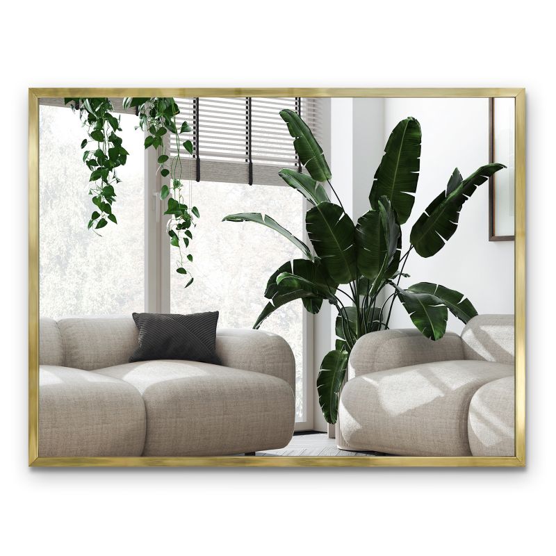Lustro ścienne w ramie Wallfluent 80 x 60 cm Złote Klasyczne 1 szt.