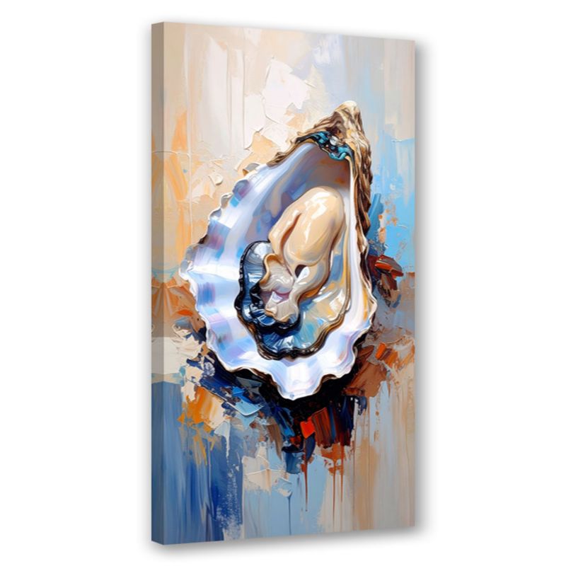 Obraz do kuchni baru restauracji Feeby Ostrygi Małże Owoce morza Sushi 40x80cm 1szt